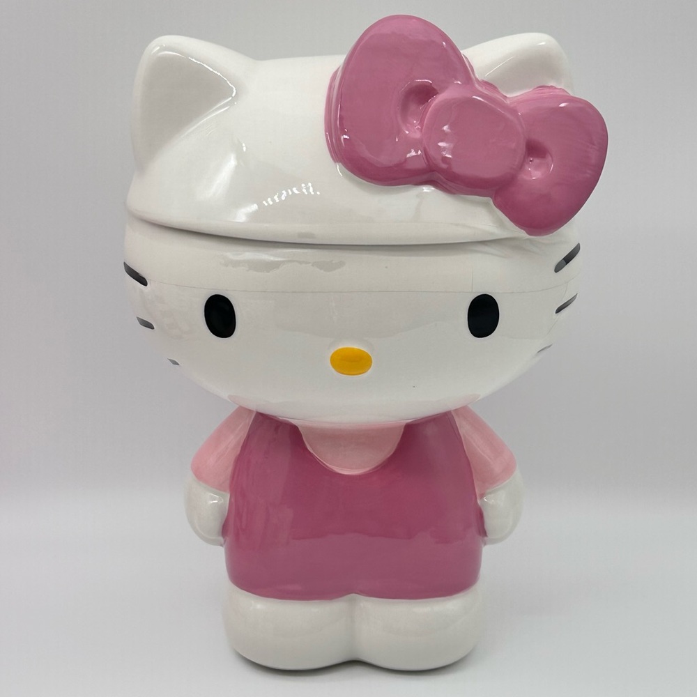 Sanrio Hello Kitty 3D Sculpted Ceramic Cookie Snack Jar (Large)
